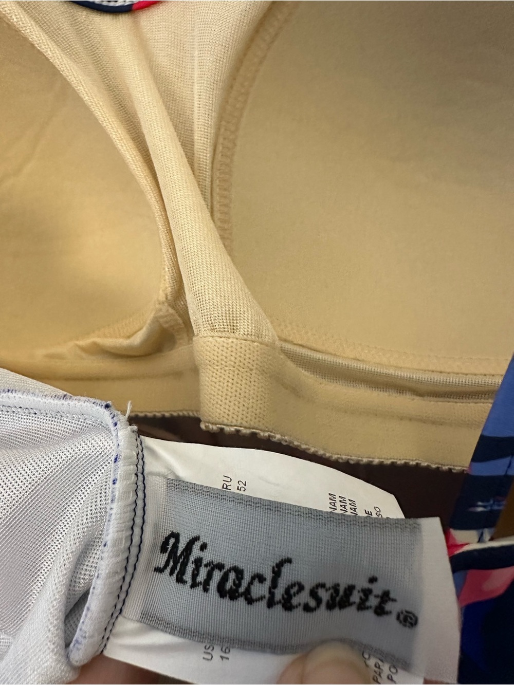 Miraclesuit Malibu Swim Tankini Tropical Double Strap Size 16 - Picture 7 of 8
